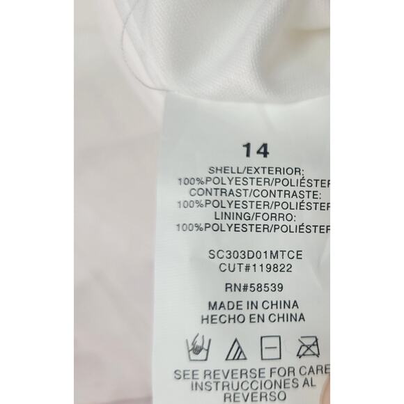 Speechless Kids Size 14 Sleeveless White Long Dress/Gown - Picture 9 of 11